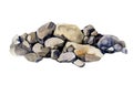 Natural stones big pile. Watercolor illustration. Hand drawn rocks nature element. Solid rocks nature illustration. Park