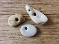 Natural stones with holes