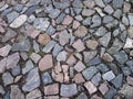 Natural stones pavement Royalty Free Stock Photo