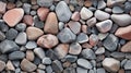 Abstract Stone Texture: Photorealistic Still Life In Light Red And Gray