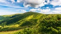 Natural summer landscape with mountain valley Royalty Free Stock Photo