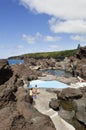 Natural swimming pool in Faial Royalty Free Stock Photo