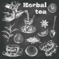 Natural tea, lemon, ginger and star anise