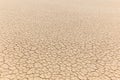 Natural texture of dry cracked clay lake bed Royalty Free Stock Photo