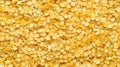 Natural texture of yellow split peas background for food art and design projects Royalty Free Stock Photo