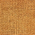 Natural textured burlap sackcloth hessian texture coffee sack, dark country sacking canvas, macro closeup background pattern Royalty Free Stock Photo