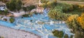 natural thermal hot spings pools in Tuscany - scenic Terme di Mulino vecchio ( Thermals of Old Windmill)