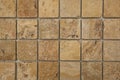 Natural unfilled rough travertine mosaic