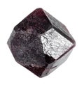 natural unpolished rhodolite pyrope crystal cutout Royalty Free Stock Photo