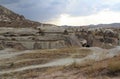 Natural valley with volcanic tuff stone rocks in Pasabag in Cappadocia, Turkey. Royalty Free Stock Photo