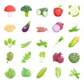 Natural Vegetables Flat Vectors Pack