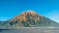 Natural view of Batok Mountain in Probolinggo, East Java. Royalty Free Stock Photo