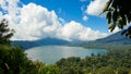 Natural view of the lake from the top of the cliff Royalty Free Stock Photo