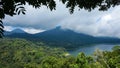 Natural view of the lake from the top of the cliff Royalty Free Stock Photo