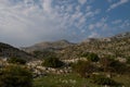 Natural view of a rocky mountain landscape in Nature Park Biokovo in Croatia Royalty Free Stock Photo