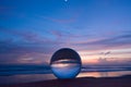 The natural view of the sea and sky in beautiful sunset