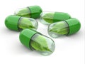 Natural vitamin pills. Alternative medicine. Royalty Free Stock Photo