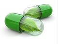 Natural vitamin pills. Alternative medicine. Royalty Free Stock Photo