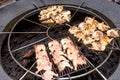 Natural volcanic stove grills meat for the restaurant at Timanfaya national park, Lanzarote, Canary Islands Royalty Free Stock Photo