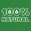 100% natural