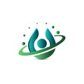 Drop of water vector logo design template. Clean water, filtration