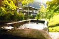 Natural water source, natural spring, well in the landscape of Bavaria Royalty Free Stock Photo