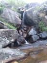 Natural waterfall in Badulla area