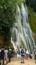 natural waterfall in Dominical republic tourism adventure people