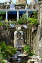 Natural waterfall fish pond made of rock. Royalty Free Stock Photo