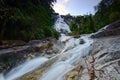 Natural Waterfall at Gunung Stong  state park Kelantan  Malaysia Royalty Free Stock Photo