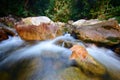 Natural Waterfall at Gunung Stong  state park Kelantan  Malaysia. Royalty Free Stock Photo