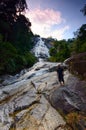 Natural Waterfall at Gunung Stong state park Kelantan Malaysia.