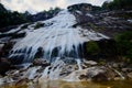 Natural Waterfall at Gunung Stong  state park Kelantan  Malaysia Royalty Free Stock Photo