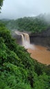 Natural waterfall photo in india Royalty Free Stock Photo