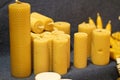 Natural wax candles