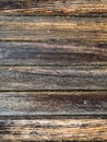 Natural Weathered Grey Tan Taupe Sepia Wooden Board, Cracked Rough Cut Wood Texture Royalty Free Stock Photo