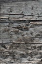 Natural Weathered Grey Tan Taupe Wooden Board, Cracked Ruined Rough Cut Sepia Wood Texture, Large Detailed Old Aged Gray Lumber Royalty Free Stock Photo