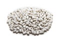 Natural white beans isolated on white background Royalty Free Stock Photo
