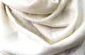 Natural white cashmere texture closeup Royalty Free Stock Photo