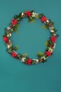 Natural Winter Christmas and New Year Wreath