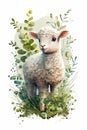 The natural wonder of a baby sheep poster