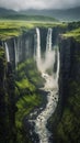 Natural Wonders: Exploring the Majestic Waterfalls of Iceland and Africa Royalty Free Stock Photo