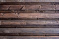 Natural wood background. Brown boards. Wooden fence.