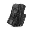 Natural wood charcoal, traditional charcoal or hard wood charcoal isolated