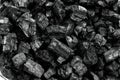 Natural wood charcoal, traditional charcoal or hard wood charcoal. Used as fuel for industrial coal. Royalty Free Stock Photo