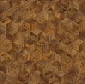 Natural wooden background cube 3d