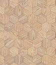 Natural wooden background honeycomb, grunge parquet flooring design seamless texture Royalty Free Stock Photo