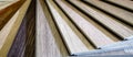 Natural wooden laminat samples for floor covering Royalty Free Stock Photo