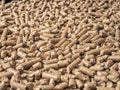 Natural wooden pellets background as renewable energy. Royalty Free Stock Photo