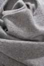 Natural wool gray fabric. Cashmere, wool. Texture of natural wool fabric. Knitwear